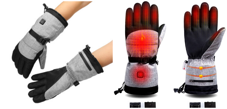 colage of VolteX Heated Gloves